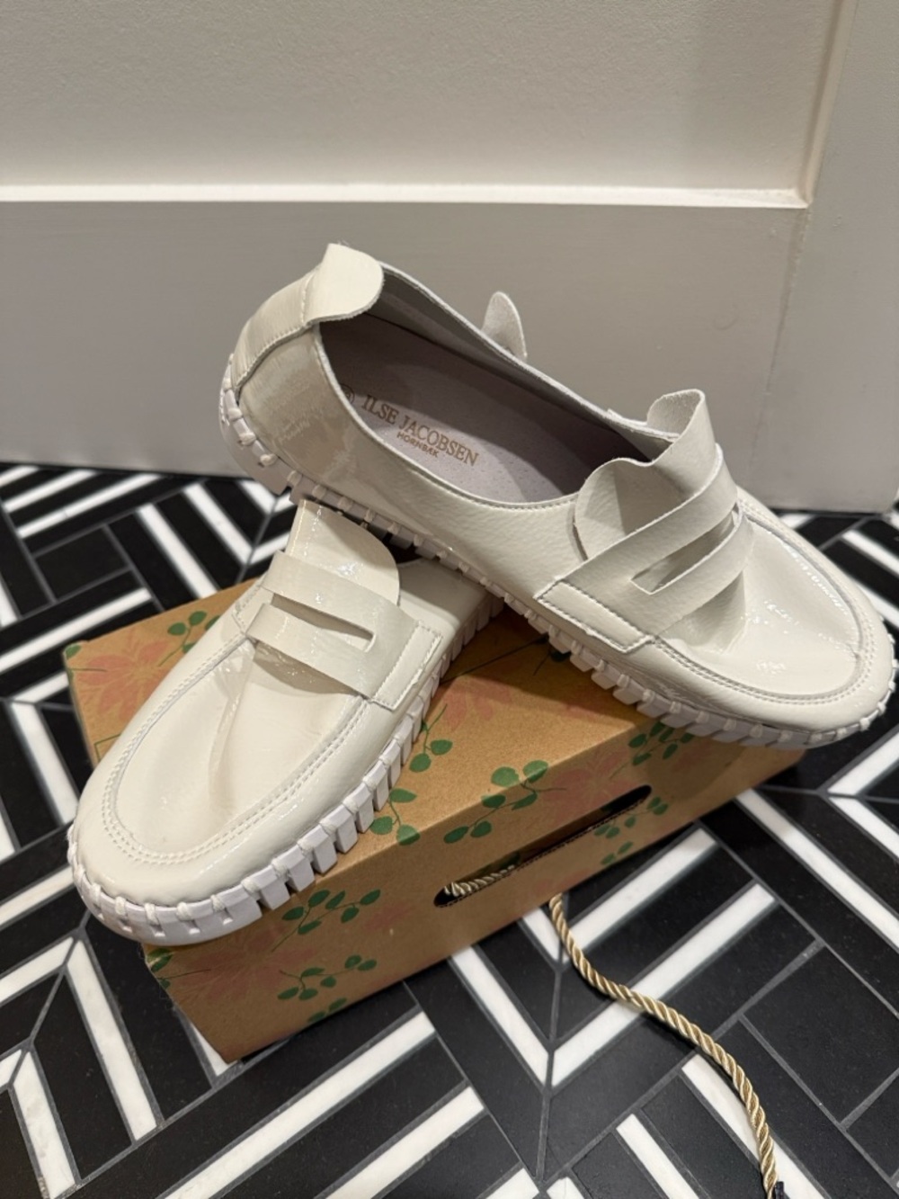 Ilse Jacobsen Patent Leather Loafers